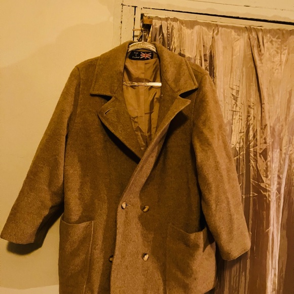 Classic Women's lama Wool in Coat double breasted super warm - Picture 2 of 9